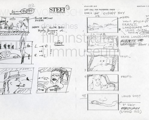 HOMO FABER // Produktionsunterlagen / Storyboard "Scene 112"