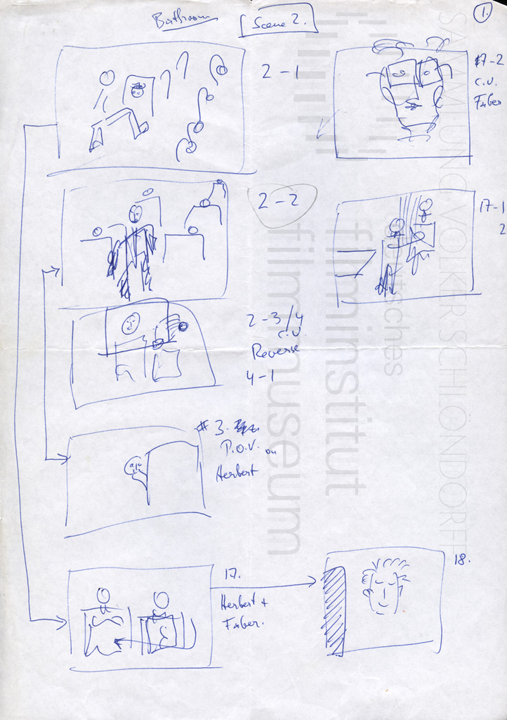 HOMO FABER // Produktionsunterlagen / Storyboard "Scene 2"