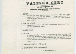 KALEIDOSKOP VALESKA GERT // Sonstiges / Auftrittsplakat 1936
