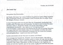 DER NEUNTE TAG // Korrespondenz / Volker Schlöndorff, 3